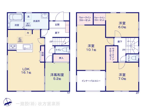 リーブルガーデン東大阪市東石切町５丁目の見取り図
