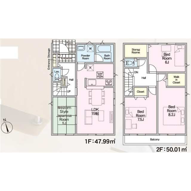 クレイドルガーデン石巻市向陽町 第8の見取り図