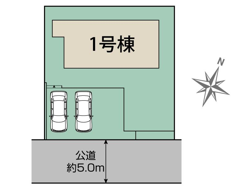 ブルーミングガーデン八王子市めじろ台２丁目１棟の見取り図