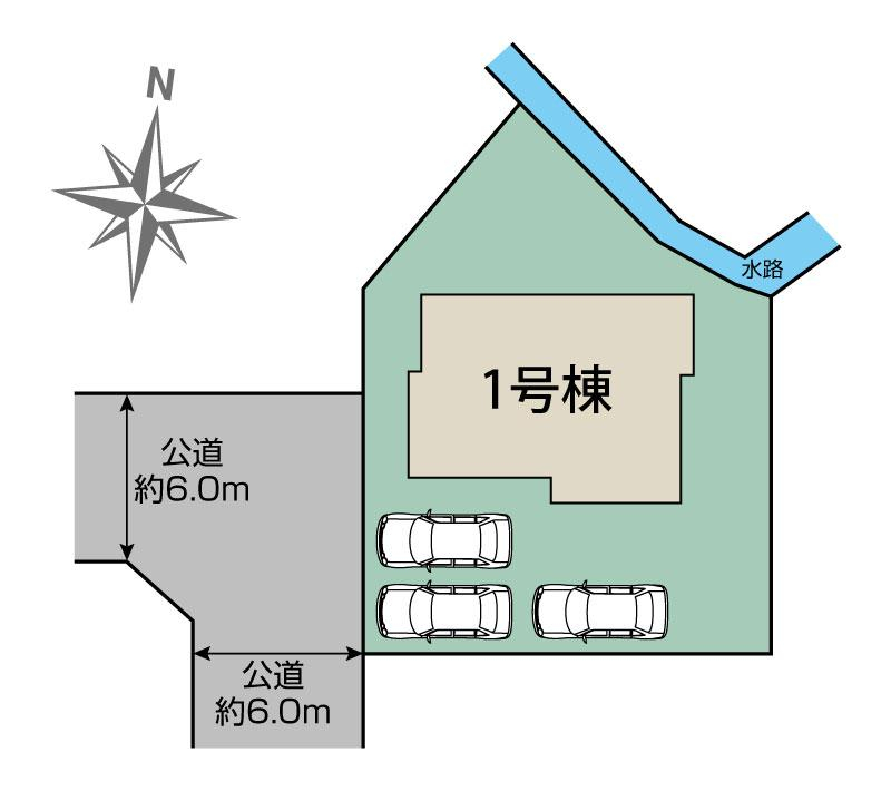 ブルーミングガーデン甲府市羽黒町１棟の見取り図