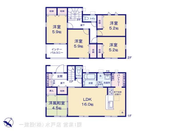 リーブルガーデン鹿嶋市緑ヶ丘第４の見取り図