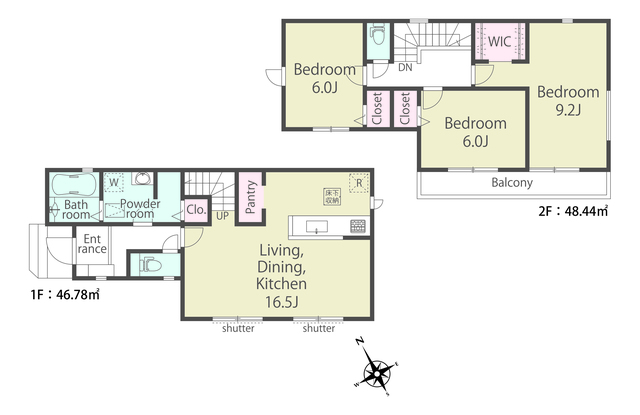 リナージュ八王子市川口町２５－３期の見取り図