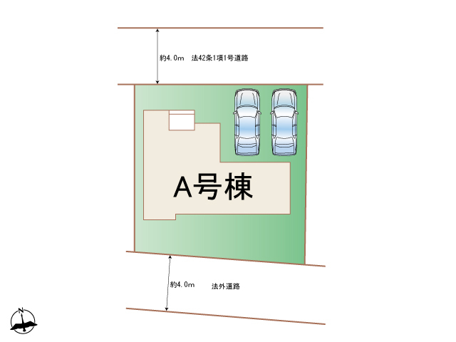 ハートフルタウン藤沢市西富583番の見取り図