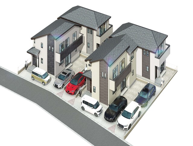 建物完成予想パースになります。
同仕様物件のご案内・資料請求等お気軽にお問い合わせください。