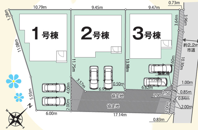 リナージュ湖西市梅田０１期の見取り図