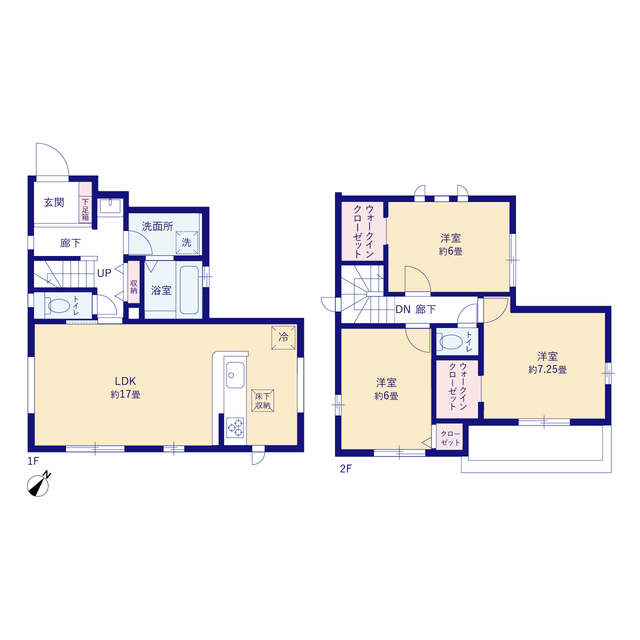 グラファーレ4322我孫子市台田４期５棟の見取り図