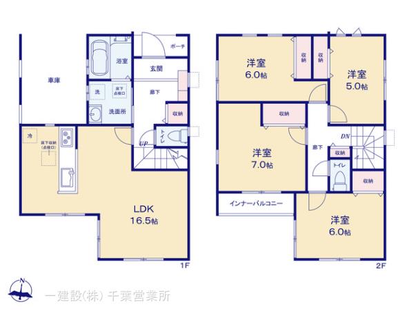 リーブルガーデン中央区今井町第２の見取り図