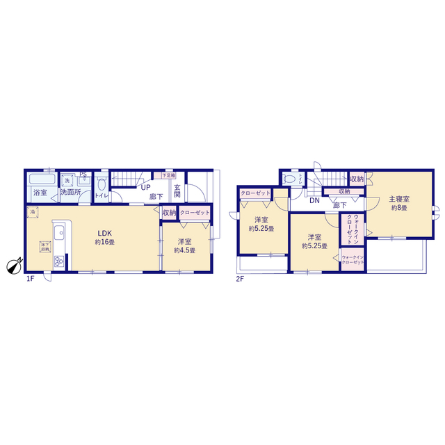 グラファーレ4337名古屋市平針南３期２棟の見取り図
