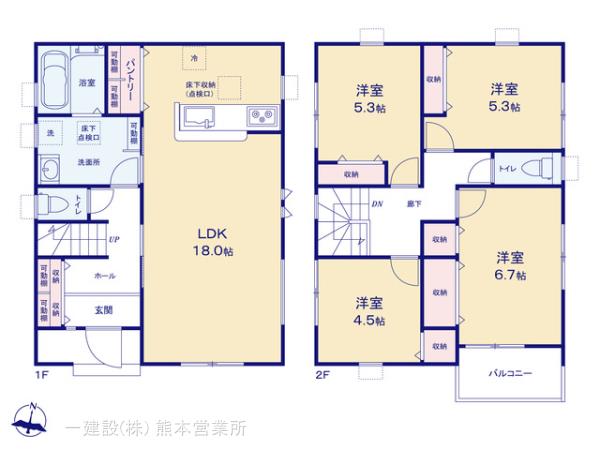 リーブルガーデン南区御幸笛田第六の見取り図