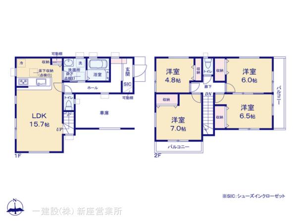 リーブルガーデンふじみ野亀久保第二の見取り図