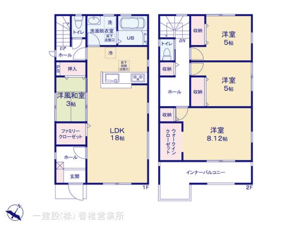 リーブルガーデン南区鶴田の見取り図