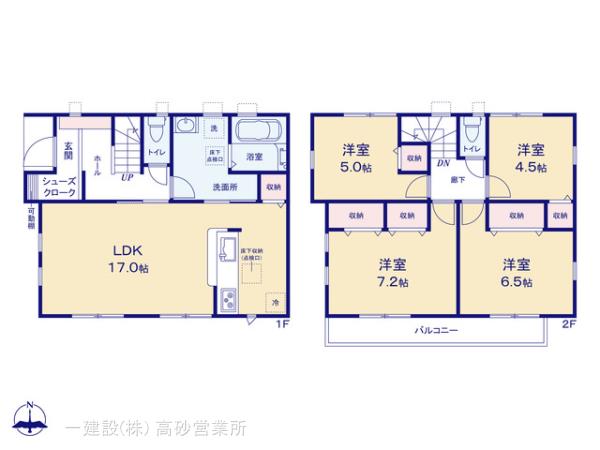リーブルガーデン五香西２丁目の見取り図
