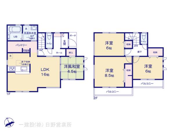 リーブルガーデンあきる野引田第4の見取り図