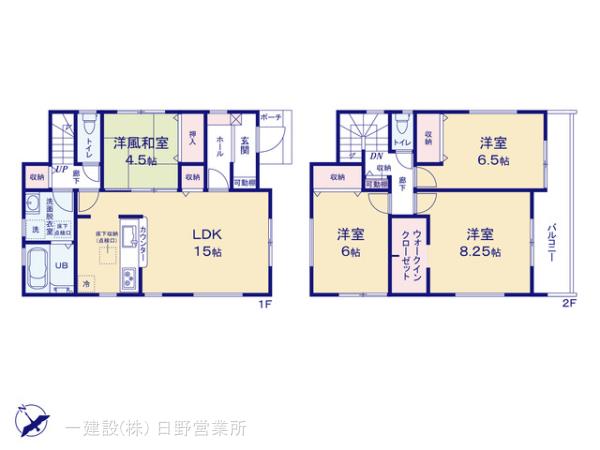 リーブルガーデンあきる野上代継第2の見取り図