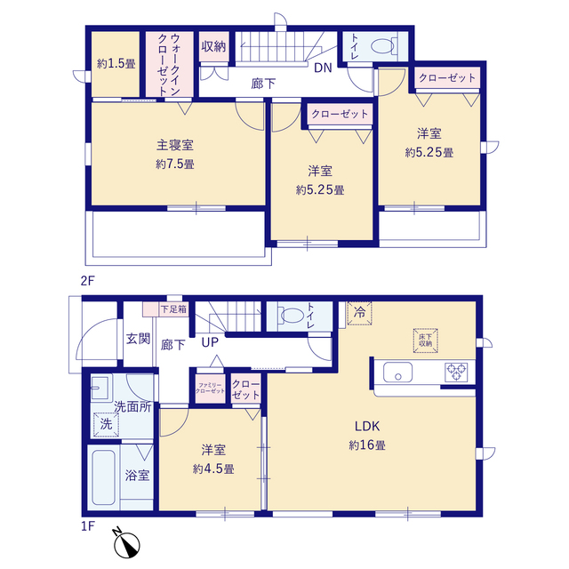グラファーレ岡崎市城南町２棟の見取り図
