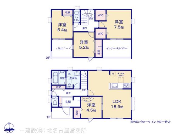 リーブルガーデン港区多加良浦町の見取り図