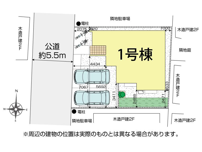 ブルーミングガーデン桶川市下日出谷１棟の見取り図