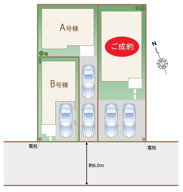 ハートフルタウン見沼区東大宮6丁目68番の見取り図