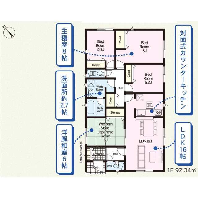 クレイドルガーデン桐生市広沢町 第19の見取り図