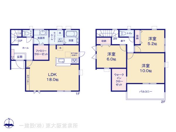 リーブルガーデン橿原市城殿町７期の見取り図