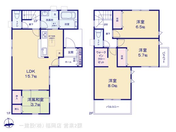 リーブルガーデン城南区七隈第六の見取り図