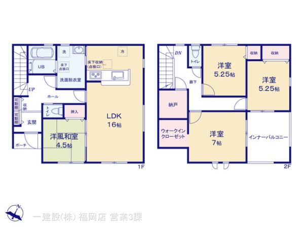 リーブルガーデン城南区樋井川４丁目の見取り図