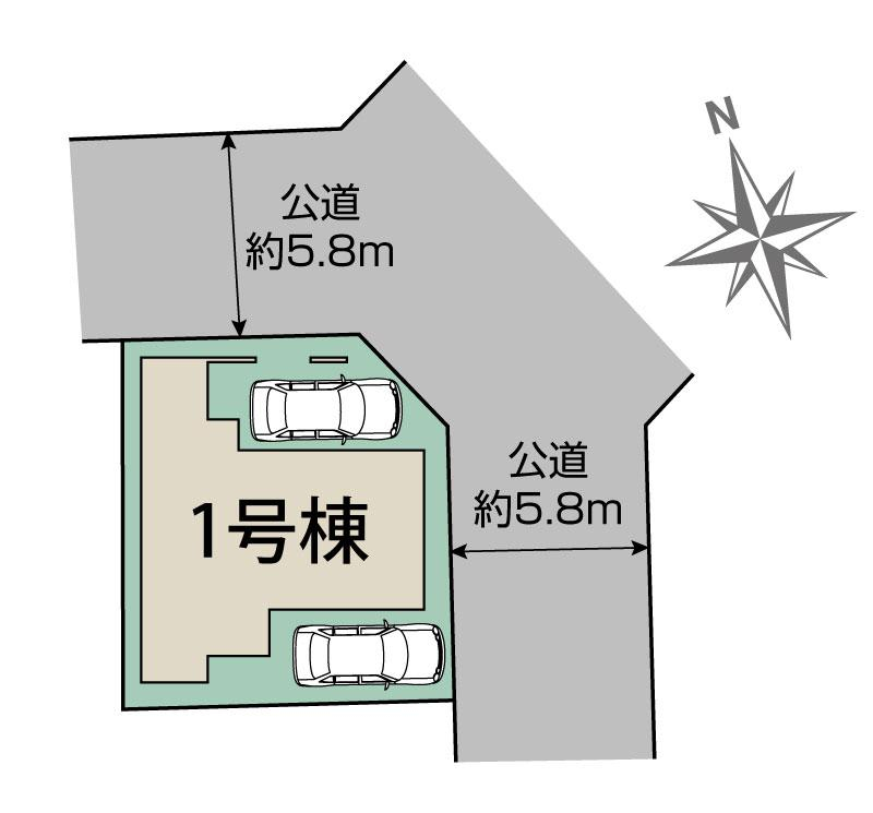 西宮市東鳴尾町2丁目2期1棟 区画図
