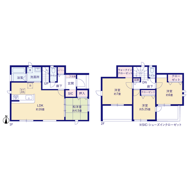 グラファーレ4347名取市飯野坂３棟の見取り図