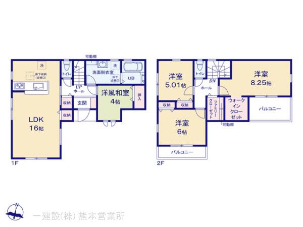 リーブルガーデン中央区渡鹿第二の見取り図