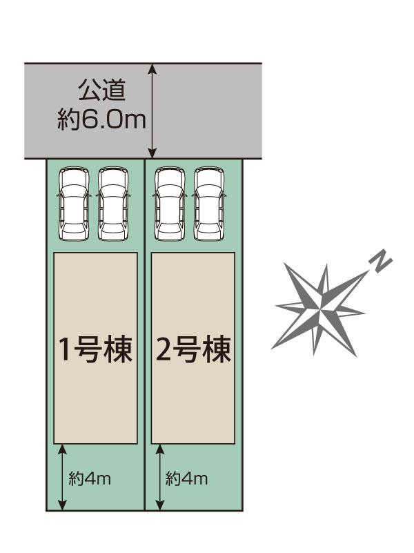 ブルーミングガーデン札幌市西区西町南１６丁目２棟の見取り図