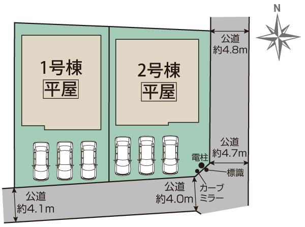 掛川市大渕2棟 区画図