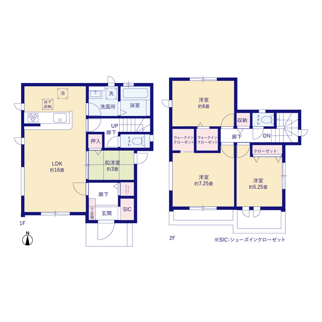 グラファーレ4347富谷市日吉台２期２棟の見取り図