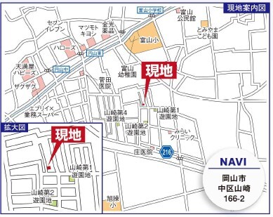 グラファーレ4360岡山市山崎８期１棟の見取り図