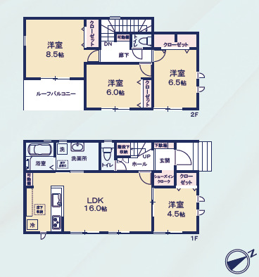 リナージュ千葉中央区矢作町　第１期の見取り図