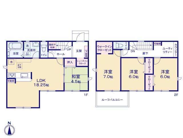 リナージュ千葉若葉区若松台３丁目　第２期の見取り図