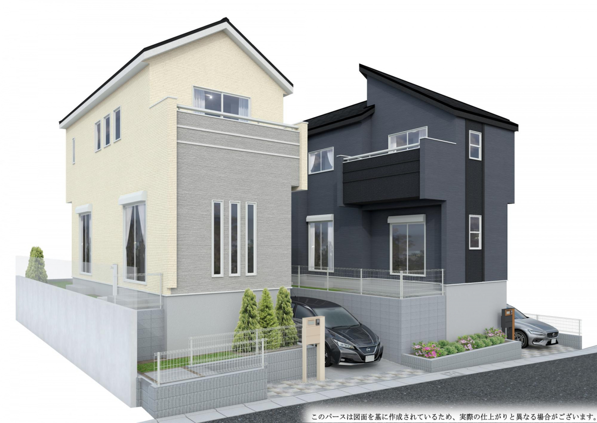 完成予定パース相鉄線希望が丘駅徒歩19分の新築戸建てまもなく完成致します！ 