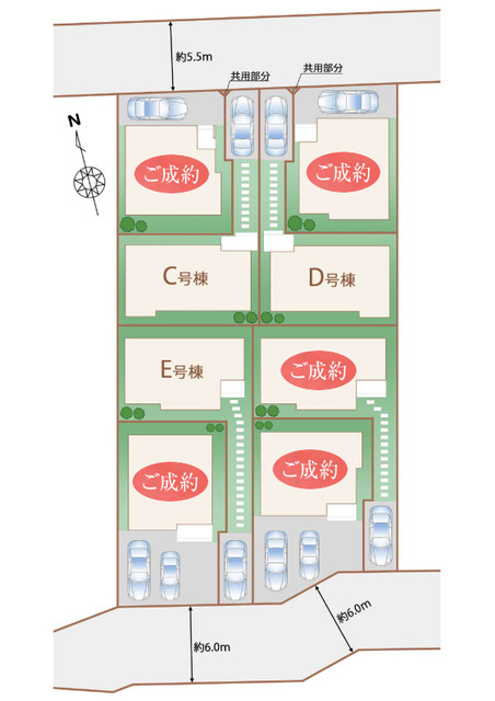 ハートフルタウン法人小金井貫井南町1丁目2期の見取り図