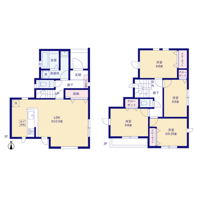 グラファーレ4318平塚市東八幡７期２棟の見取り図