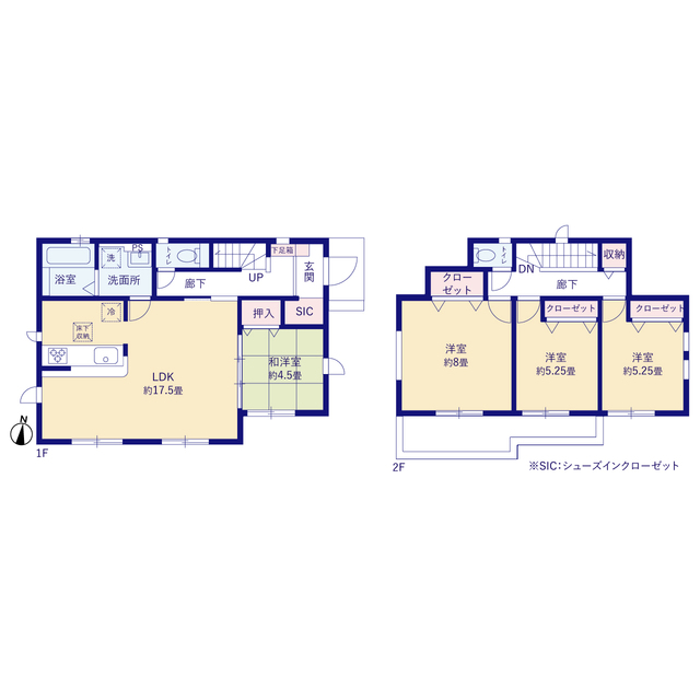 グラファーレ4397平塚市豊田宮下３期２棟の見取り図