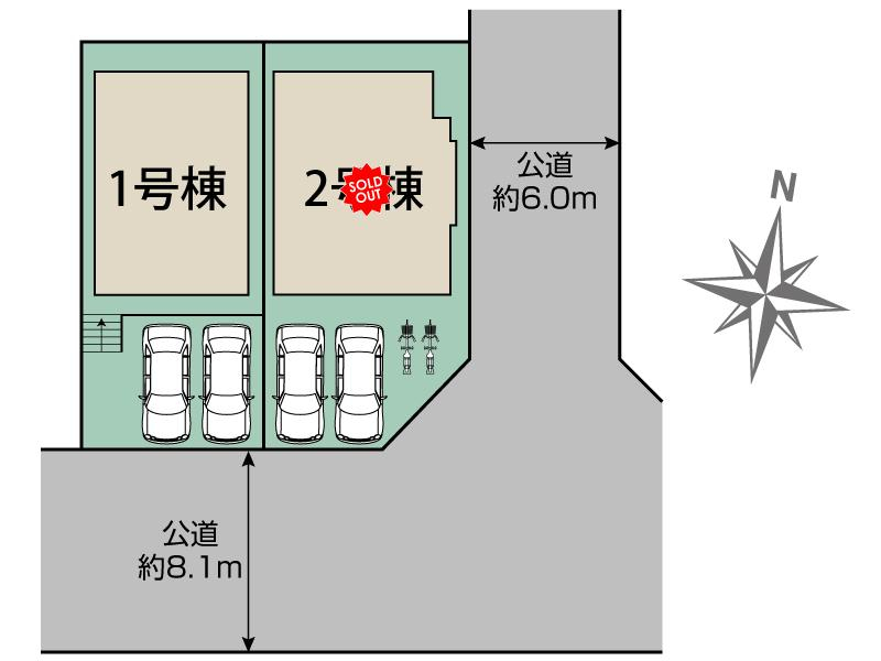 神戸市垂水区南多聞台8丁目2棟 区画図