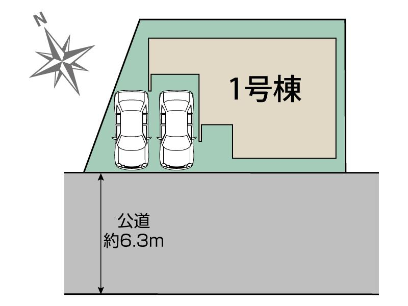 ブルーミングガーデン川越市上戸１棟の見取り図