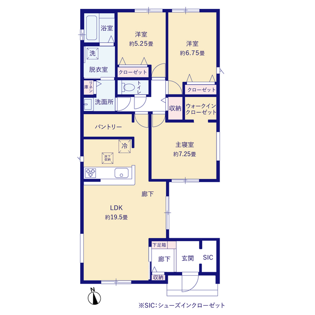 グラファーレ4253浜松市新橋町５期８棟の見取り図