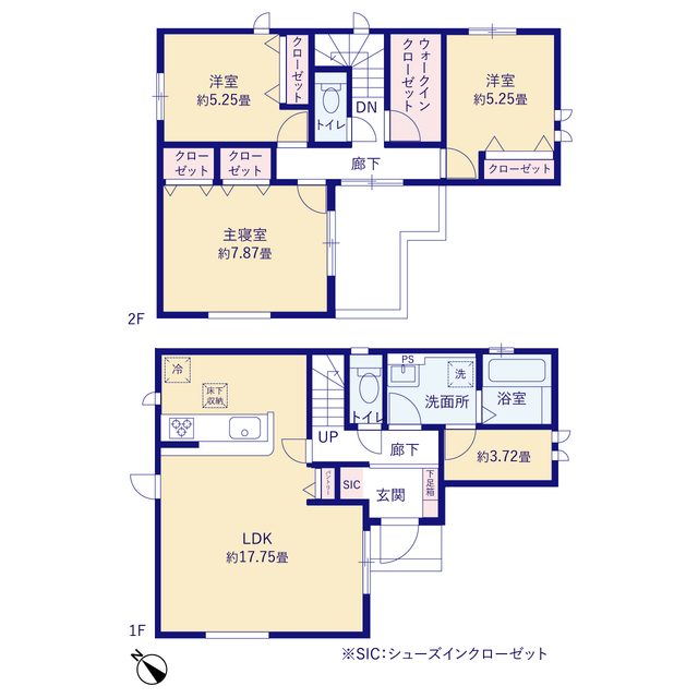 グラファーレ4395加古川市加古川町本町２期２棟の見取り図