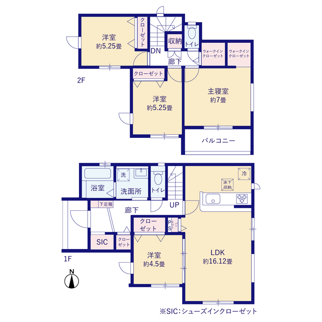 グラファーレ4395奈良市あやめ池北２期１棟の見取り図