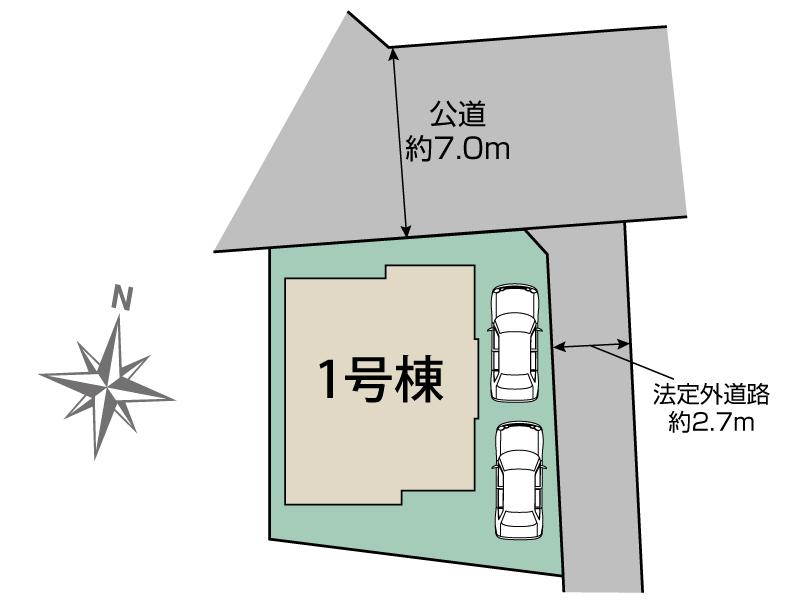 ブルーミングガーデン東村山市多摩湖町２丁目１棟の見取り図