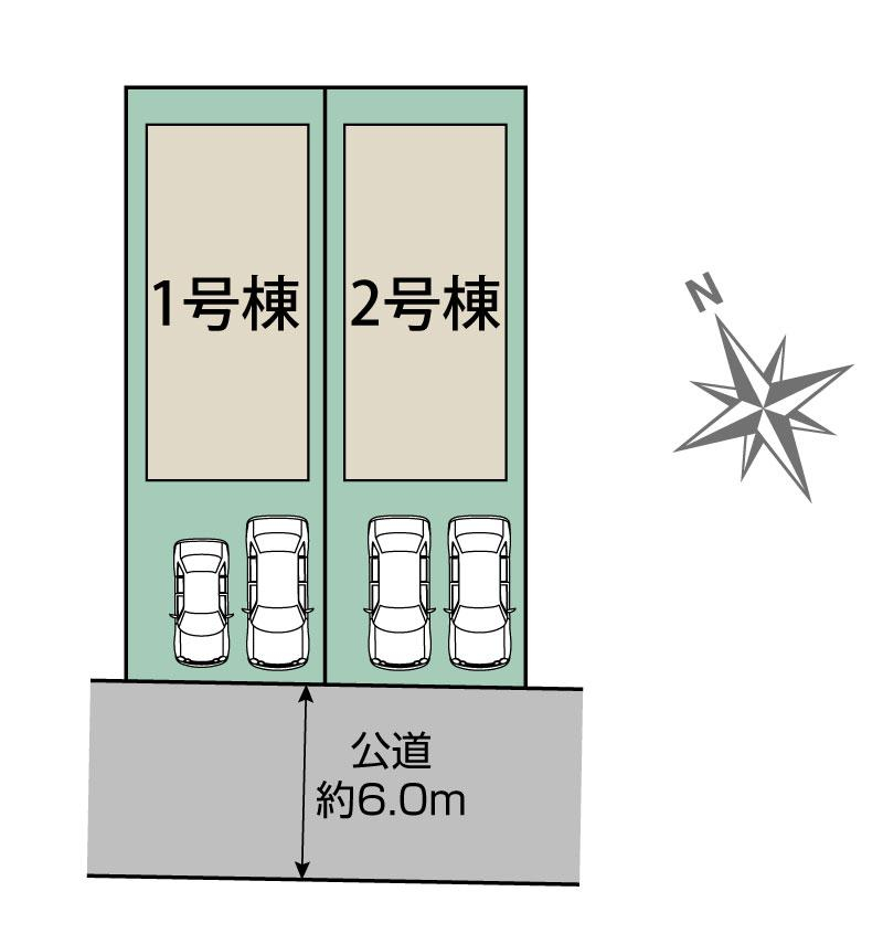ブルーミングガーデン千葉市花見川区さつきが丘２丁目２棟の見取り図