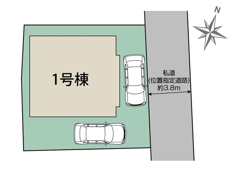 ブルーミングガーデン千葉市花見川区宮野木台１丁目１棟の見取り図