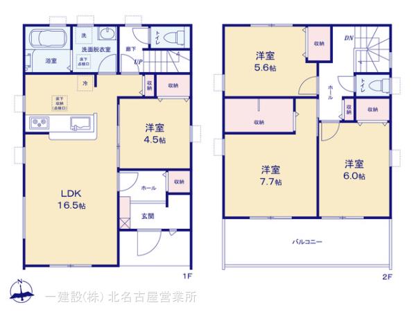 リーブルガーデン大治町西條第七の見取り図