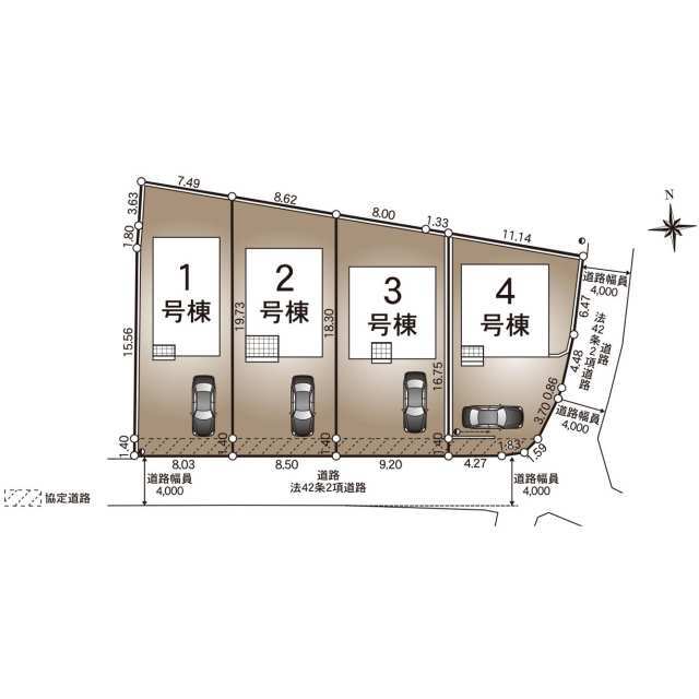 クレイドルガーデン新潟市江南区日水 第1の見取り図
