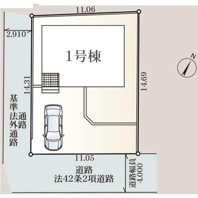 クレイドルガーデンさいたま市見沼区宮ヶ谷塔 第1の見取り図